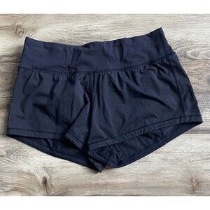 Lululemon Women's Black Mesh Athletic Running Gym Shorts Size 6 Stretch